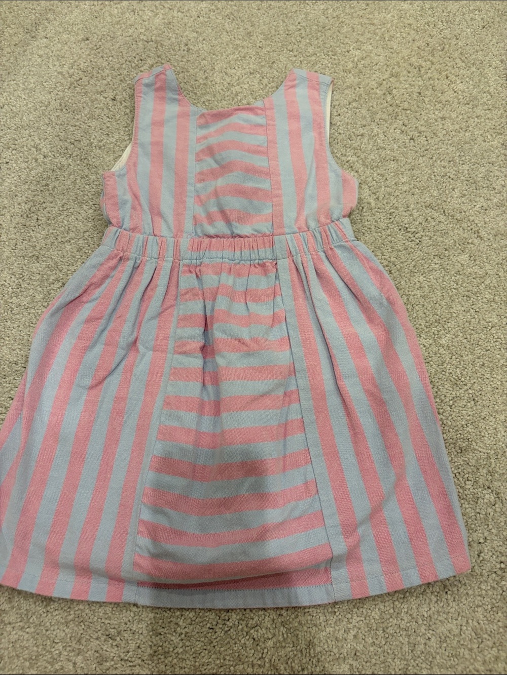Vineyard Vines Pink and Light Blue Striped Sleeveless Dress
